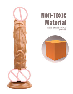 女性のための人工のリアルなペニス大きな柔らかいプラスチック大人の大人のおもちゃディルド - Product Image 5