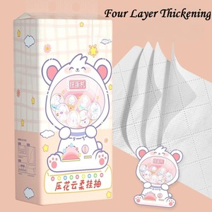 Toptan sihirli doku büyük 4-Ply alt çıkarma tuvalet kağıdı havlu bakire odun hamuru malzemesi asılı doku - Product Image 4