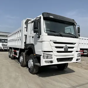 공장 공급 업체 대량 재고 유로 2 371HP 8X4 40 톤 적재 용량 12 휠 덤프 트럭