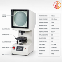 Projecteur de rainures pour échantillons d'impact 50X, instrument de mesure optique pour l'inspection des rainures Charpy V et U, destiné aux essais d'impact des métaux