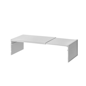 Estante de Almacenamiento Extensible para Cocina, Organizador de Gabinete Rectangular Blanco y Gris para Utensilios de Cocina con Diseño Expandible - Product Image 5