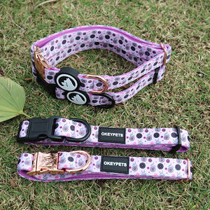 Collar de neopreno personalizado para perro, estampado por sublimación, nailon suave, acolchado, ajustable, de lujo, para cachorro de Mascota - Product Image 1