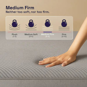 Matelas en mousse à mémoire de forme sur mesure, taille double, queen, king, avec housse en tissu, confortable, pour un sommeil réparateur, compressé dans une boîte - Product Image 4