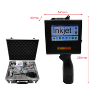 Imprimante jet d'encre portable semi-automatique 600 DPI, 2 cartouches d'encre, multilingue, alimentée par batterie, pour bouteilles alimentaires, canettes, codes QR/barres
