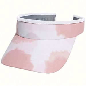 Custom Open Back Tie Dye Sun Visor Hat Summer Unisex Logo Quick Dry <b>Foam</b> <b>Padded</b> Sports Cycling Outdoor Daily Fishing - Product Image 5