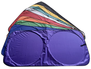 Meilleures Parasols de Voiture Pliables Personnalisés pour Pare-Brise Avant en Polyester Anti-UV avec Bulles PE, Double Cercle, Pas Cher, avec Logo - Product Image 2