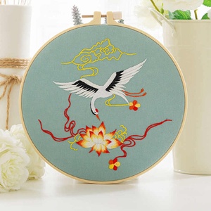 Flor chinesa Broderie Bordado Kit Ponto Cruz Conjunto Com Padrão De Argola Impresso Bordado Costura Arte Artesanato Decoração - Product Image 6