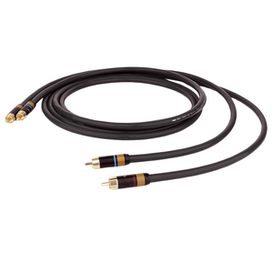 Professional Dual RCA Stereo Audio Cable 2RCA Male to 2RCA Male HiFi <strong>System</strong> Subwoofer Converter Adapter with Diameter 6mm ,1M - Product Image 1