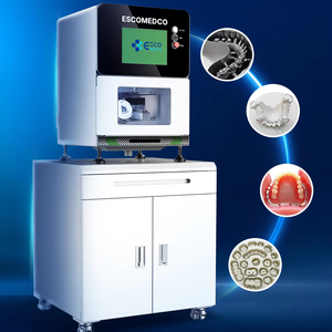 Fraiseuse dentaire électrique haute performance 5 axes pour zircone, cire, PMMA, PEEK, CAD CAM <span class=keywords><strong>ESCO</strong></span>, machine de fraisage dentaire pour laboratoire dentaire - Product Image 1