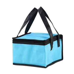 Sac isotherme personnalisé carré avec fermeture éclair en aluminium pour la livraison de repas à emporter - Product Image 1