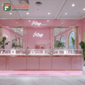 Muebles de Exhibición para Joyería de Alta Visibilidad con Acabado Laminado, Vitrina de Mostrador para Centro Comercial - Product Image 2