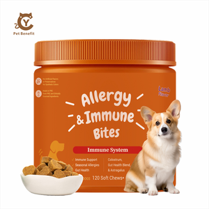 OEM/ODM Personalizado, Certificado Halal/Kosher, Sin Granos, Alivio de Alergias <span class=keywords><strong>para</strong></span> Mascotas, Soporte Inmunológico, Golosinas Blandas con Probióticos <span class=keywords><strong>para</strong></span> <span class=keywords><strong>Perros</strong></span> - Product Image 1