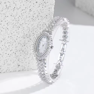 Reloj con Diamantes Más Vendido, Venta Directa de Fábrica, Reloj de Moda para Mujer con Diamantes Completos, Relojes Mecánicos de Negocios - Product Image 3