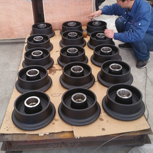 Ngành công nghiệp nặng phụ tùng phần đường sắt <span class=keywords><strong>Bogie</strong></span> bánh xe toa xe lửa đường sắt bánh xe để bán từ Trung Quốc - Product Image 2