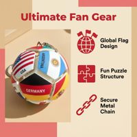 Porte-clés Mini Football Personnalisé 3D, Jouet Anti-stress Clicker, Cadeaux Promotionnels Sportifs en Gros