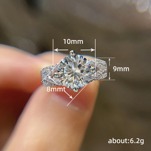Bague de fiançailles étincelante pour femme, élégante pour cérémonie de mariage, bijou de doigt tendance pour mariée - Product Image 6
