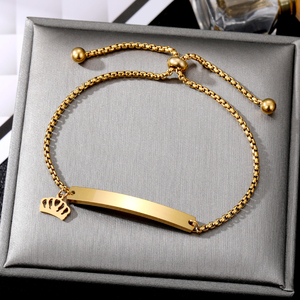 KISSWIFE Venta al por Mayor de Fábrica Joyería Personalizada con <span class=keywords><strong>Nombre</strong></span> Barra en Blanco Pulsera de Cadena Grabada de Acero Inoxidable para Parejas Niños - Product Image 5