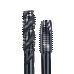 <span class=keywords><strong>Taraud</strong></span> métrique en acier inoxydable à filetage grossier et fin, à rainure droite/spirale, en acier rapide au cobalt revêtu de TiN, M2-M30, UNC - Product Image 3