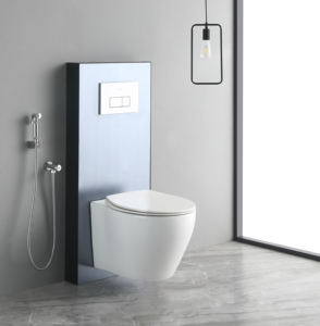 Baño moderno europeo, Wc sin marco, artículos sanitarios, baño colgante de cerámica blanca - Product Image 2
