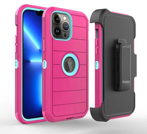 Funda de teléfono híbrida resistente a prueba de golpes para <span class=keywords><strong>iPhone</strong></span> 16 15 <span class=keywords><strong>Pro</strong></span> <span class=keywords><strong>Max</strong></span> 14 13 12 <span class=keywords><strong>11</strong></span> X XR XSmax 7 8 Defend Series Cover - Product Image 5