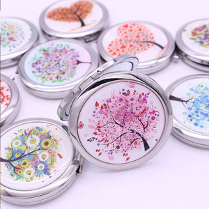 Cosmetic Promotional Mirrors Water Transfer Printing Pattern Small Mirror Surface Processing Housing Surface Mirrors