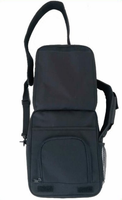 Tissu noir imprimé par logo fait Visite sac à bandoulière avec poche de téléphone