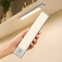 Lámpara LED Recargable con Sensor de Movimiento y Logotipo Personalizado, Luz Inalámbrica Bajo Mueble para Mesita de Noche, Cocina, Armario, Jardín y Almacenamiento