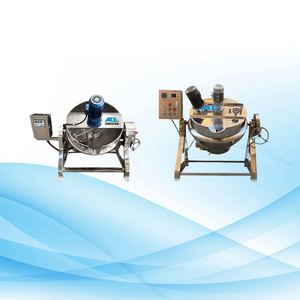 Machine à bouillir industrielle de haute qualité 600L pour pommes de terre Bouilloire à enveloppe de vapeur Machine à wok Cuisinière électrique à enveloppe avec mélangeur - Product Image 1