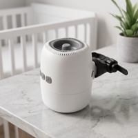 Berceau portable pour poussette et landau avec vitesse de balancement réglable, bruit blanc et minuterie d'arrêt automatique