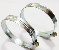 Ventes directes d'usine Collier de serrage de type britannique Collier de serrage en acier galvanisé Collier de serrage en acier inoxydable