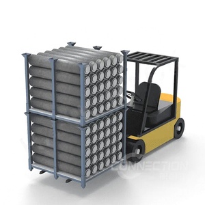 Adjustable vertical China stackable warehouse stacking steel folding metal textile fabric roll storage pallet racks