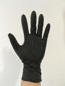 <span class=keywords><strong>Gants</strong></span> jetables en nitrile noir sans poudre pour le nettoyage domestique, la manipulation des aliments, la cuisine, le salon et l'utilisation quotidienne - Product Image 2