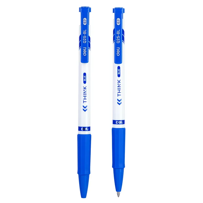 Deli EQ25-BL étui à stylo en silicone souple stylo à bille apprentissage papeterie de haute qualité