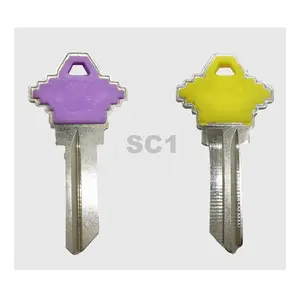 South American House Key SC1 Plastic Colorful Key Blanks, Locksmith SC1 Key China Supplier