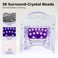 Kit professionnel de lampe UV LED sans fil portable pour séchage de gel et lime à ongles électrique, idéal pour les salons de manucure (vente en gros)