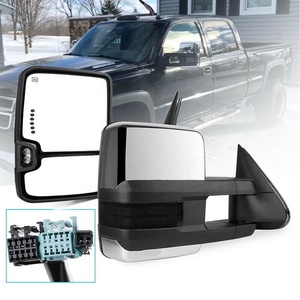 Specchietti Retrovisori PK11608 per Chevy Silverado GMC Sierra 2003-06 GM1320411 Cromati Elettrici Riscaldati con Indicatori di Direzione - Product Image 1