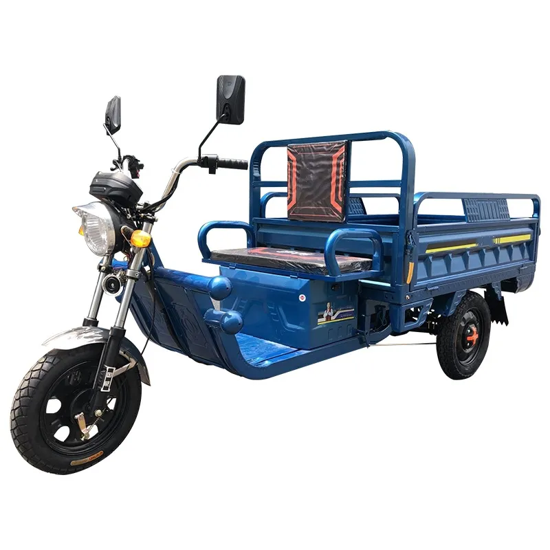 Ağır elektrikli kargo araç 1000W yüksek hızlı üç tekerlekli kargo bisiklet kamyon kargo üç tekerlekli bisiklet
