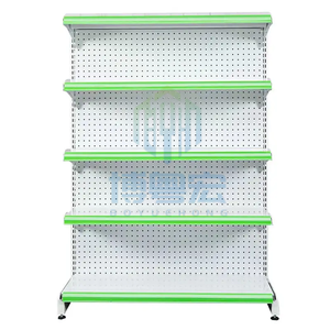 Estanterías Metálicas Resistentes Personalizadas de 1 a 5 Niveles <span class=keywords><strong>para</strong></span> Exhibición en Supermercados, Independientes/Con Montaje en Pared - Product Image 6