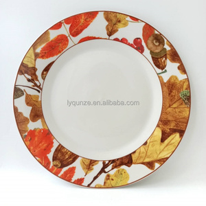 Juegos de platos de cena de Otoño de porcelana fina con calcomanía completa Hoja de arce y <span class=keywords><strong>espino</strong></span> - Product Image 2