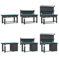 Banc de travail de garage de stockage d'armoire à outils en métal