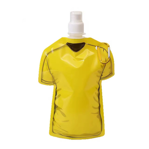Custom T Shirt Shape Cartoon Basketball Soccer and Rugby Water Bag for Folding Sports Clothes Outdoor Sports Water Bag Bottle - Product Image 2