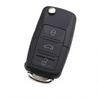 Coque de clé de voiture à 3 boutons, remplacement de la coque de clé de voiture pour VW