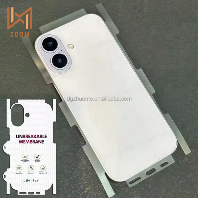 Good Price Wholesale TPU AG MATTE Hydrogel Soft Ultra-Thin Phone Back Stickers Full Coverage Explosion Proof Film for 17