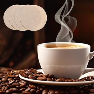 Papier filtre à café perforé, 100 pièces, papier filtre brun perforé jetable pour cafetière <span class=keywords><strong>Stanley</strong></span> 48 oz - Product Image 1