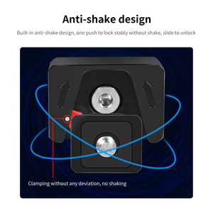 OEM Hợp Kim Nhôm 1/4 <span class=keywords><strong>V</strong></span>ít Để Ba Khe Cắm Thẻ Nhớ Mini <span class=keywords><strong>V</strong></span> Gắn Tấm Phát Hành Nhanh Chóng Kẹp Adapter Cho Dslr Máy Ảnh <span class=keywords><strong>Tripod</strong></span> - Product Image 4