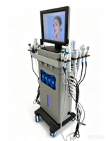 Appareil de dermabrasion multifonctionnel 18 en 1, jet d'oxygène, aqua peel, rajeunissement de la peau du visage, nettoyage en profondeur, équipement de soin de la peau SPA