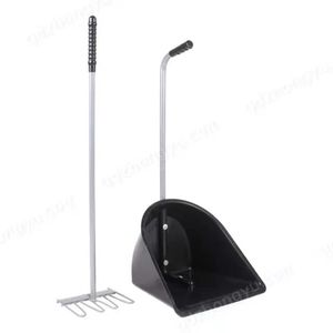 <span class=keywords><strong>Ramasse</strong></span>-crottes de cheval, pelle et fourche pour fumier d'écurie, produits équestres - Product Image 1