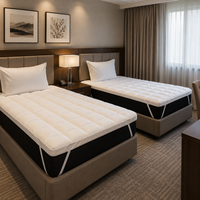 Protège-matelas 3D anti-allergique en tissu Snowdown pour hôtel, housse de lit ajustée pour les clients sensibles