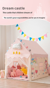 Tente de jeu Château de Princesse Géant pour Filles, Maisonnette Magique et Rêveuse pour Enfants avec Fenêtre, Tente de Jeu pour Bébés et Enfants - Product Image 5