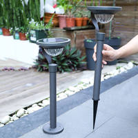 Lampes solaires LED pour allées de jardin, étanches, 2-en-1, avec piquet de sol, pour la décoration de la cour, de la pelouse, de la passerelle et du patio